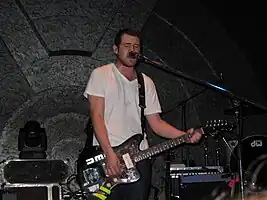 Jesse Lacey performing at the Metropolis Fremantle in February 2008