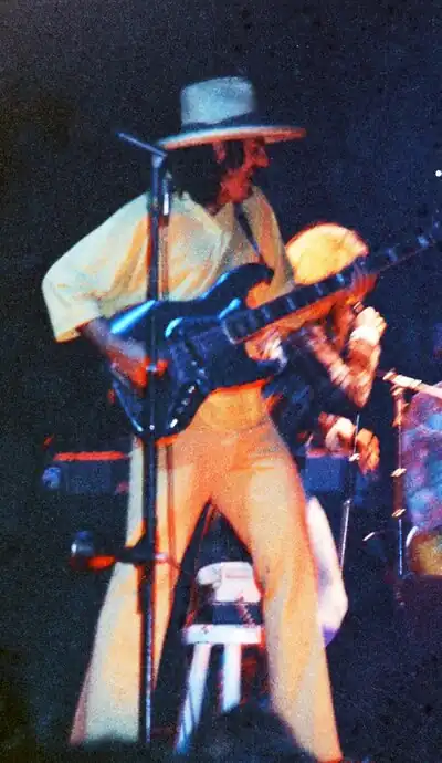 Jeffrey Hammond in concert with Jethro Tull, 1973