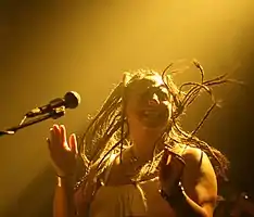 Jewlia Eisenberg performing in Tel Aviv, Israel,25 August 2007.
