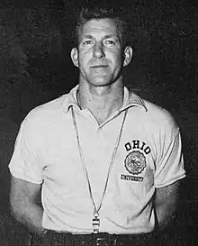 Jim Snyder, coach of the Ohio Bobcats, in a 1960 yearbook photo