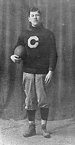 Thorpe in Carlisle Indian Industrial School uniform, c. 1909