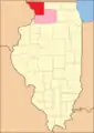 Jo Daviess between 1836 and 1837. Whiteside and Ogle Counties remained temporarily attached to Jo Daviess until county governments could be organized.
