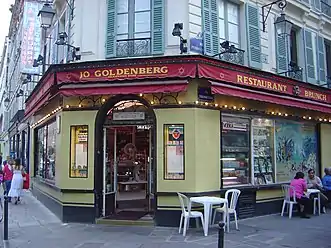 "Jo Goldenberg", a restaurant closed since 2007