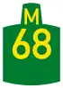 Metropolitan route M68 shield