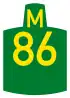 Metropolitan route M86 shield