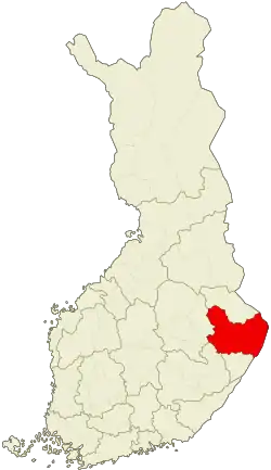 Location of Joensuu sub-region