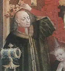 Polish king Władysław II Jagiełło in a 1475–1480 painting