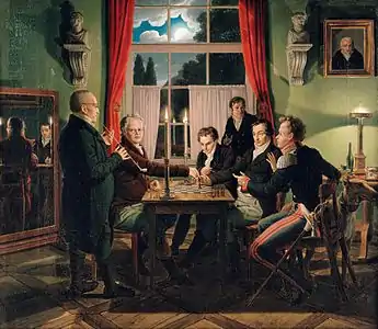 Chess Game, Johann Erdmann Hummel, 1819