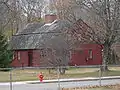 Cornet John C. Farnum, Jr. House, 1710. Today houses the Uxbridge Historical Society. In 1727, this house held the first Uxbridge Town Meeting