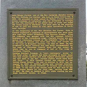 Informational plaque