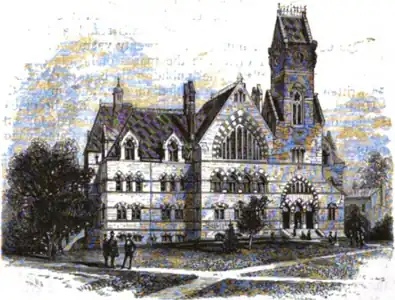 A depiction of the School of Science in 1877