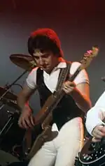 Queen bassist John Deacon (BSc, 1971)