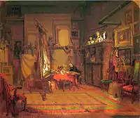 "An Artist's Studio", 1864