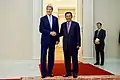 Secretary of State John Kerry with Prime Minister Hun Sen on January 26, 2016.