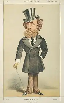 John Villiers Stuart Townshend by "Ἀτη" in the 26 February 1870 issue