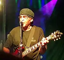 Echols onstage with The Love Band,July 2019, Bristol, England