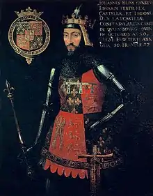 16th century retrospective portrait of John of Gaunt (1340–1399), who claimed the Crown of Castile