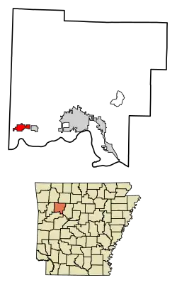 Location of Coal Hill in Johnson County, Arkansas