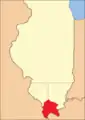 Johnson County at the time of its creation to 1816