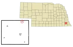 Location of Cook, Nebraska