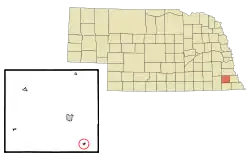 Location of Elk Creek, Nebraska