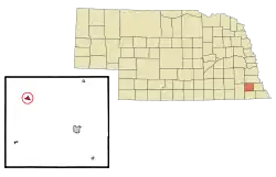 Location of Sterling, Nebraska