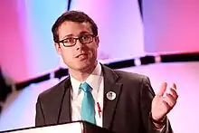 Jonathan Bydlak speaking in 2013