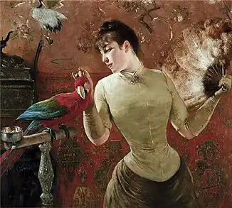 Lady with Parrot (c.1890)