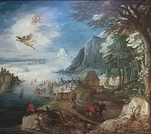 Joos de Momper, Landscape with the Fall of Icarus