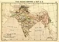 The Indian Empire in 1907 during the partition of Bengal (1905–1912).