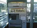 A ticket machine at the Jordanhill railway station in Scotland.