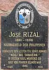 José Rizal, Wilhemsfeld, Germany