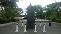 A Dr. Jose Rizal statue is located at the Silay City Public Plaza.