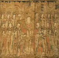 Brahma with Attendants and Musicians (Pômch’ôn), 16th century, Joseon dynasty, Korea, Metropolitan Museum of Art