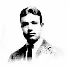 A fully black and white photo of Joseph Coletti