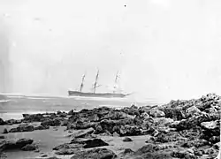 Shipwrecked off Torquay in 1884