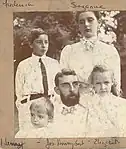 Gest and his four children, sometime before 1914