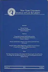 Cover of volume 12, issue 1 of the Journal of Law & Liberty