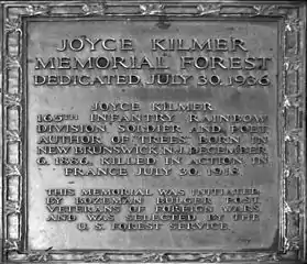 Dedication plaque