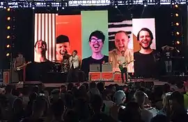 Joywave performing at the Coachella Valley Music & Arts Festival on April 17, 2016