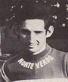 A man in a Monte Verde cycling jersey