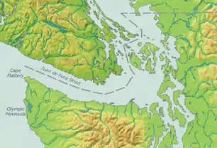 Minnie A. Caine is located in Strait of Juan de Fuca
