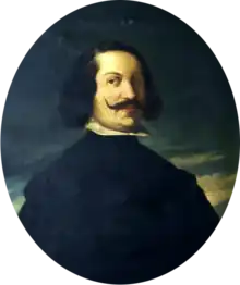Black and white portrait of Juan de Valdés Leal