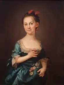 His wife Judith Smith as a child in 1767