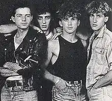 Jugosloveni in 1986, from left to rigt: Dragan Latinčić, Zoran Paunović, Goran Milanović and Nenad Maričić