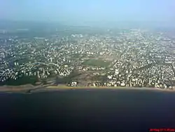 View of Juhu from an aeroplane window