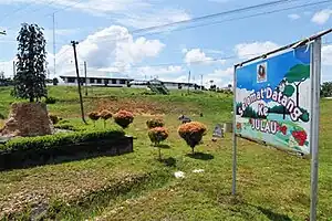 At the junction just before entering Julau Town. Black Pepper statue is on the left side; symbolic of Julau as a Black Pepper District.