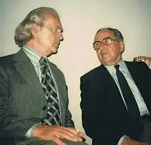 Witold Małcużyński and his friend,Dr. Julian Godlewski (right)Warsaw, Poland (1976)
