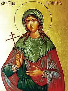 Virgin-martyr Juliana of Nicomedia.