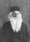 Photographic portrait of Julien Chassevant, aged and wearing a long white beard.